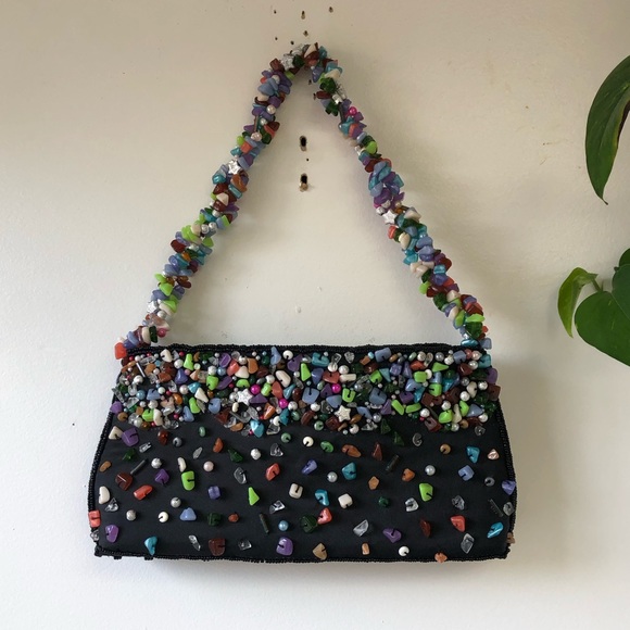 Handbags - Y2K beaded shoulder bag